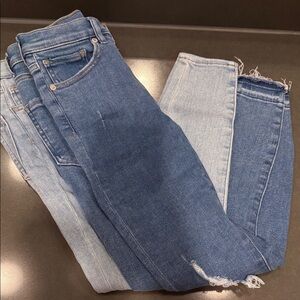 Express Women's Blue Ankle Jeans